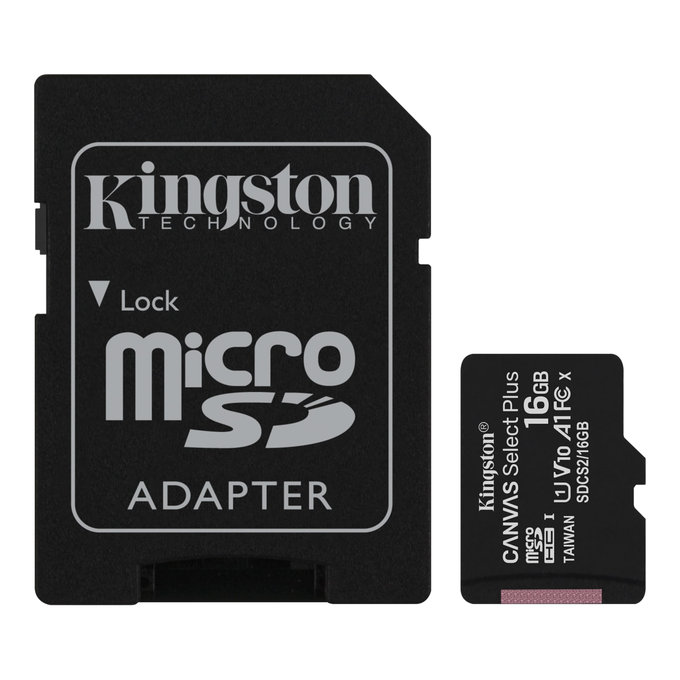 microSDXC карта памет Canvas React 128 GB + SD адаптер, Kingston