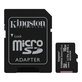 microSDXC карта памет Canvas React 128 GB + SD адаптер, Kingston