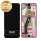 дисплей за Samsung S20 G980F, Тъчскрийн и рамка, GH82-22123C, GH82-22131C, GH82-31432C, GH82-31433C, Cloud Pink, Genuine Service Pack