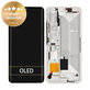 дисплей за Xiaomi Mi Note 10, Mi Note 10 Pro, Тъчскрийн и рамка, 56000200F400, Glacier White, Genuine Service Pack