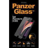 Закалено стъкло стандартно за iPhone SE 2020, 8, 7, 6s и 6, Прозрачен, Transparent