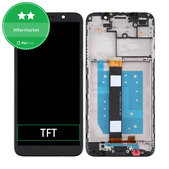дисплей за Motorola Moto E6 Play, Тъчскрийн и рамка, черен, Black, TFT
