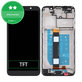 дисплей за Motorola Moto E6 Play, Тъчскрийн и рамка, черен, Black, TFT