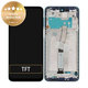 дисплей за Xiaomi Redmi Note 9 Pro, Тъчскрийн и рамка, 560005J6B200, Aurora Blue, Genuine Service Pack