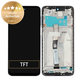 дисплей за Xiaomi Redmi Note 9 Pro, Тъчскрийн и рамка, 560002J6B200, Glacier White, Genuine Service Pack