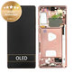 дисплей за Samsung Note 20 N980B, Тъчскрийн и рамка, GH82-23495B, GH82-23733B, Mystic Bronze, Genuine Service Pack