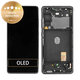 дисплей за Samsung S20 FE G780F, Тъчскрийн и рамка, GH82-24220A, GH82-24219A, GH82-31329A, GH82-31321A, Cloud Navy, Genuine Service Pack