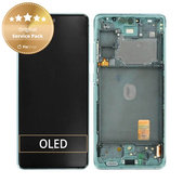 дисплей за Samsung S20 FE G780F, Тъчскрийн и рамка, GH82-24220D, GH82-31328D, GH82-31329D, GH82-24219D, Cloud Mint, Genuine Service Pack