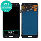 дисплей OLED за Samsung J3 J320F (2016), Тъчскрийн без рамка, черен, Black