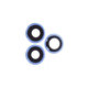 Обектив на задната камера с рамка за iPhone 12 Pro, син, Blue, 3 броя