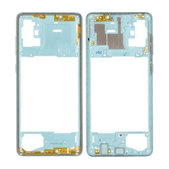 Средна рамка за Samsung A71 A715F, GH98-44756C, Prism Crush Blue, Genuine Service Pack
