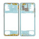 Средна рамка за Samsung A71 A715F, GH98-44756C, Prism Crush Blue, Genuine Service Pack