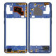 Средна рамка за Samsung A21s A217F, GH97-24663C, син, Blue, Genuine Service Pack