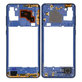 Средна рамка за Samsung A21s A217F, GH97-24663C, син, Blue, Genuine Service Pack