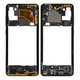 Средна рамка за Samsung Galaxy A21s A217F, Black, GH97-24663A, Genuine Service Pack