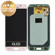 дисплей OLED за Samsung J5 J530F (2017), Тъчскрийн без рамка, Розово, Pink, GH97-20738D, GH97-20880D, Genuine Service Pack