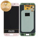 дисплей OLED за Samsung J5 J530F (2017), Тъчскрийн без рамка, Розово, Pink, GH97-20738D, GH97-20880D, Genuine Service Pack