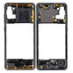 Средна рамка за Samsung A31 A315F, GH98-45428A, GH98-46150A, Prism Crush Black, Genuine Service Pack