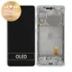 дисплей за Samsung S20 FE 5G G781B, Тъчскрийн и рамка, GH82-24214B, GH82-24215B, GH82-31320B, Cloud White, Genuine Service Pack
