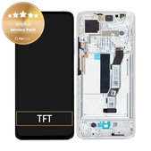дисплей за Xiaomi Mi 10T 5G, Mi 10T Pro 5G, Тъчскрийн и рамка, 5600040J3S00, Lunar Silver, Genuine Service Pack
