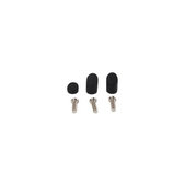 Гумени капачки c винтове за заден калник за Xiaomi Mi Electric Scooter 2 M365, черен, Black