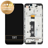 дисплей за Motorola Moto G30 XT2129, Тъчскрийн и рамка, 5D68C18187, Phantom Black, Genuine Service Pack