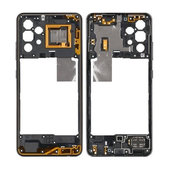 Средна рамка за Samsung A32 4G A325F, GH97-26181A, черен, Black, Genuine Service Pack