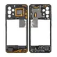Средна рамка за Samsung A32 4G A325F, GH97-26181A, черен, Black, Genuine Service Pack