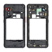Средна рамка за Samsung Xcover 5 G525F, GH98-46354A, черен, Black, Genuine Service Pack