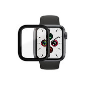 Закалено стъкло Full Body AB за Apple Watch 4, 5, 6, SE (1st gen) и SE (2nd gen) 40mm, Черно, Black, PanzerGlass