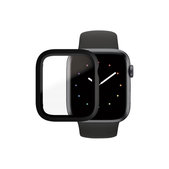 Закалено стъкло Full Body AB за Apple Watch 4, 5, 6, SE (1st gen) и SE (2nd gen) 44mm, Черно, Black, PanzerGlass