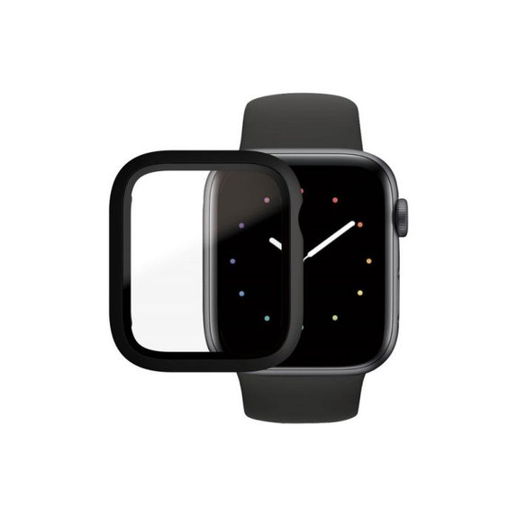 Закалено стъкло Full Body AB за Apple Watch 4, 5, 6, SE (1st gen) и SE (2nd gen) 44mm, Черно, Black, PanzerGlass