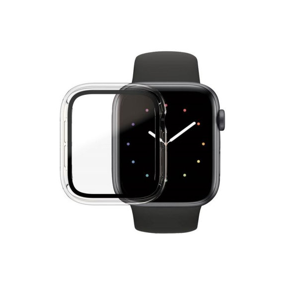 Закалено стъкло Full Body AB за Apple Watch 4, 5, 6, SE (1st gen) и SE (2nd gen) 44mm, Прозрачен, Transparent, PanzerGlass
