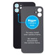 задния капак с голям отвор за камера за iPhone 12, черен, Black