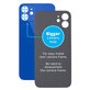задния капак с голям отвор за камера за iPhone 12, син, Blue