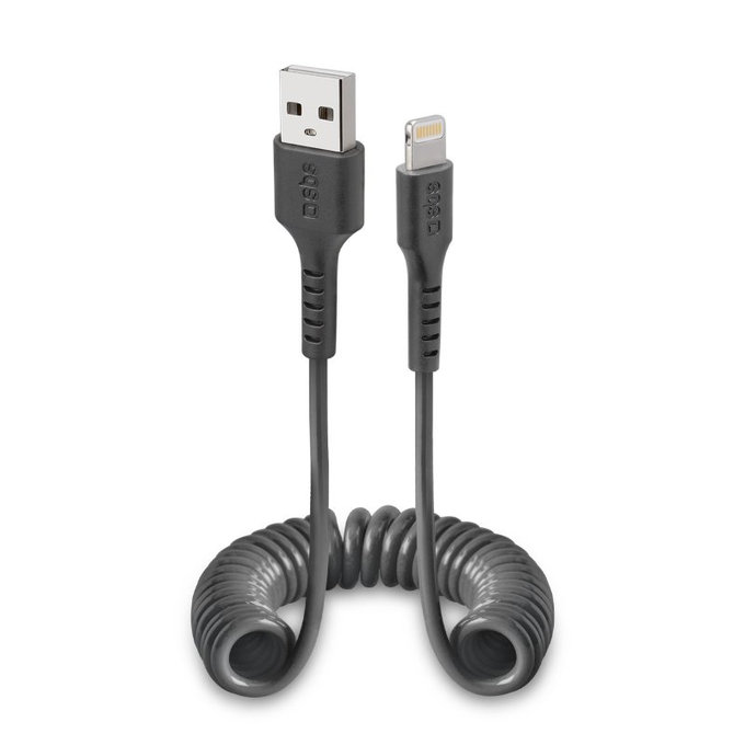 Кабел Lightning / USB, 1m, Черно, Black, SBS