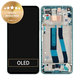 дисплей за Xiaomi Mi 11 Lite 5G, Тъчскрийн и рамка, 56000H00K900, 56000300K900, Mint Green, Genuine Service Pack
