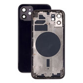 Заден калъф за iPhone 12, черен, Black
