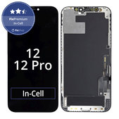 Дисплей In-Cell FHD за iPhone 12, 12 Pro, Тъчскрийн с рамка, FixPremium