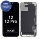 Дисплей In-Cell FHD за iPhone 12, 12 Pro, Тъчскрийн с рамка, FixPremium
