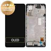 дисплей за Xiaomi Redmi Note 10 Pro, Тъчскрийн и рамка, Onyx Gray, 56000200K600, Genuine Service Pack
