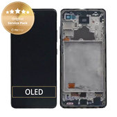 дисплей за Samsung A52 A525F, A526B, Тъчскрийн и рамка, GH82-25524D, GH82-25526D, GH82-25754D, GH82-25602D, Awesome White, Genuine Service Pack