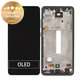 дисплей за Samsung A52 A525F, A526B, Тъчскрийн и рамка, GH82-25524A, GH82-25526A, GH82-25754A, GH82-25602A, Awesome Black, Genuine Service Pack