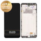 дисплей за Samsung M32 M325F, Тъчскрийн и рамка, GH82-25981A, GH82-26193A, Black, Genuine Service Pack