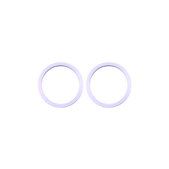 Рамка на обектива на задната камера за iPhone 11, 12, 12 Mini, 2 броя, лилав. Purple