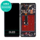 дисплей OLED за Huawei P30 Pro, P30 Pro 2020, Тъчскрийн и рамка, черен, Black