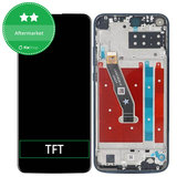 дисплей за Huawei P40 Lite E, Тъчскрийн и рамка, Aurora Blue, TFT