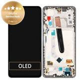 дисплей за Xiaomi Poco F3, Тъчскрийн и рамка, 560004K11A00, Blue, Genuine Service Pack