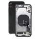Заден калъф със малки части за iPhone XR, черен, Black