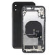 Заден калъф със малки части за iPhone XR, черен, Black